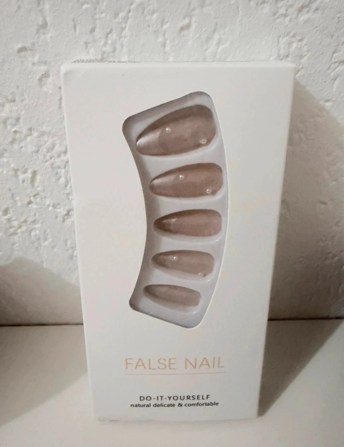 Kit de unhas postiças manicure diy - perolado nude e pérolas delicadas – photo 3